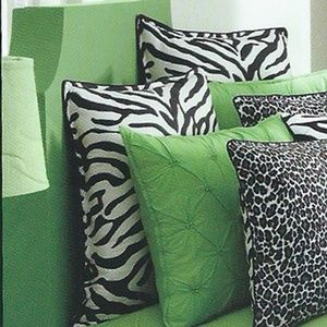 Studio D Zebra Print Pillow Sham NEW